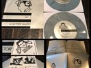 A FACTORY SAMPLE 2x 7” Vinyl poster/stickers-punk joy division cabaret voltaire