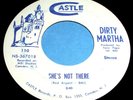 DIRTY MARTHA She's Not There & Why Can't I 45 Private NJ Funk/Psych Castle NICE