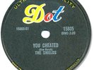 Rare 1958 The SHIELDS Doo Wop 78 RPM Record. You Cheated