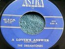 The Dreamtones - A Lover's Answer/Mean Man 45 Astra doo wop VG