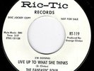NORTHERN SOUL - FANTASTIC FOUR - LIVE UP TO WHAT SHE THINKS - RIC-TIC(DJ) HEAR