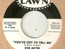BOB MEYER Youve Got To Tell Me LAWN PROMO STAFFORD  NORTHERN SOUL USA 45