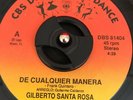 Gilberto Santa Rosa. De Cualquier Manera.  Perdóname. VG+  Salsa.