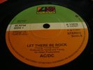 Rare AC/DC - Let There Be Rock VINYL 7