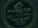 JIMMIE RODGERS. NEVER NO MO' BLUES / DADDY AND HOME. 78. 1949 ISSUE