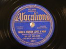 JAZZ BILLIE HOLIDAY ORCH When A Woman Loves A Man VOCALION 4029