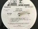 John Cale - Paris 1919 LP RARE WHITE LABEL PROMO 1973 Velvet Underground 1st PR