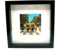 BEATLES Lego Picture in Black Frame - Abbey Road background.
