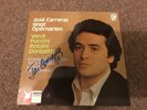 Jose Carreras Sinfs Arias LP Signed 1984 Rare Philips 6598 533