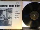 Mississippi John Hurt “Folk Songs and Blues” 1963 US Vinyl LP Gryphon GLP-13157