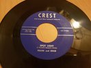 HOLLYWOOD 1959 ROCKABILLY ROCKER 45 FRANK AND ERNIE on CREST VG++ ''SPOT LIGHT''