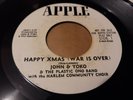 John Lennon Yoko Ono Plastic Ono Band White Promo 45 Record Happy Xmas Beatles