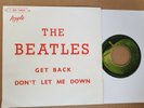 THE BEATLES  rare french SP 45  APPLE  GET BACK   BIEM 1969 special édition