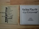 TON STEINE SCHERBEN In Berlin 1984 & Keine Macht Für niemand Rio Reiser Vinyl LP