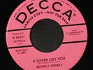 BEVERLY KENNEY: A Lover Like You / A Summer Romance 45 (dj, sm tol) Jazz