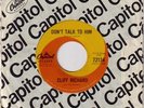 Cliff Richard and The Shadows - Don't Talk To Him  RARE OOP ORIG Canada 45 (NM+)