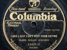 Blind Willie Johnson - Lord I Just Can't Keep From Crying - Columbia 14425- Hear