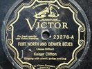 Kaiser Clifton- Ft Worth & Denver Blues- Victor 23278-78 RPM-Pre-War Blues- Hear