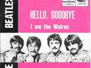 THE BEATLES 45 HELLO GOODBYE+PS BELGIUM RARE 1967