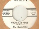 THE HEADLINERS Youre Bad News VIP PROMO  MOTOWN NORTHERN SOUL USA 45