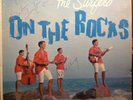 SIGNED The SURFERS On the Rocks LP HIFI 408 MONO Hawaiian AUTOGRAPHED Surf