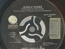 GUNS N ROSES -SWEET CHILD O MINE / WELCOME TO THE JUNGLE 7'VINYL RECORD 1988...