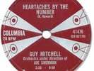 1959 GUY MITCHELL 78 RPM Record. Heartaches by the Number