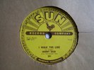 JOHNNY CASH  Get Rhythm / I Walk The Line  SUN 1956 Rockabilly 78 EX