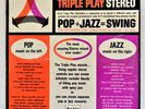 BENNY GOLSON TRIPLE PLAY STEREO POP+JAZZ=SWING 1962 LP BILL EVANS ERIC DOLPHY+