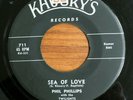 PHIL PHILLIPS w/ the TWILIGHTS SEA OF LOVE 45 ORIGINAL KHOURY'S LABEL RELEASE
