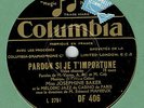 JAZZ 78 : JOSEPHINE BAKER & MELODIC JAZZ DE PARIS ON UK COLUMBIA DF 406
