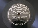 Jacques Thibaud Mozart Violin Concerto N°3 78RPM Polydor X3