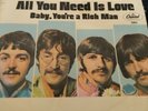 BEATLES All You Need Is Love/Baby You’re A Rich Man 45 Used Condition