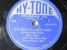 SUNNYLAND SLIM-THE DEVIL IS BUSY MAN ON HY-TONE BLUES 78RPM-ST VG+