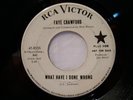 45rpm FAYE CRAWFORD What Have I Done Wrong / So Many Lies 1965 RCA Northern Soul