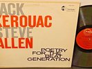 JACK KEROUAC Poetry For The Beat Generation 1959 HANOVER Original MONO DG LP VG+