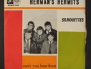 HERMAN'S HERMITS: Silhouettes / Can't You Heartbeat 45 (Italy, PS, sl cw, scar