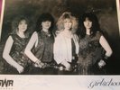 Girlschool TAKE A BITE 1988 UK LP  1st Press MINT MINUS W/ FULLY SIGNED PROMO