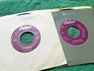 2 Beatles 45's Capitol Purple Labels. Lady Madonna. A Hard Day's Night