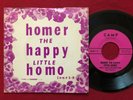 BIRD E. BATH   HOMER THE HAPPY LITTLE HOMO   RARE 45 PS   CAMP ICUR GAY EXOTICA
