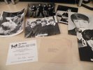 BEATLES FAN CLUB LETTER SLIP ELSA BREDEN X6 BEATLES PICTURES BREL SUPERPIX  EX