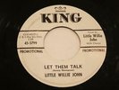 LITTLE WILLIE JOHN Let Them Talk / Talk To Me KING R&B SOUL DJ PROMO