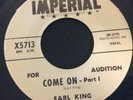EARL KING Come On Parts I and II IMPERIAL 5713  Soul 7