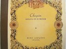 DINU LIPATTI Columbia LX8560/2 PIANO 3x78 Set CHOPIN Sonata B MInor OP.58