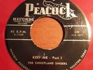 Gospel Blues RARE - Christland Singers - Peacock (red vinyl) Keep Me I & II VG+