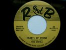 JEWELS .... Hearts of Stone / Runnin' .... 1st Press 45 on R&B 1301 ...DJ Bound