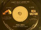 Paul Anka - I Can’t Help Loving You - RCA - N /SOUL / MOD