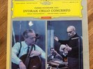 Dvorak Cello, Fournier, Szell, DGG SLPM 138 755, Red Stereo, Tulips, Hard Cover