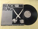 Black Flag Everything went Black Henry rollins Orignal SST LP w/sticker EX to NM
