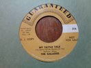 THE GALAXIES on GUARANTEED PROMO 216 ROCKER 45 Rockabilly VG+ / My Tattle Tale